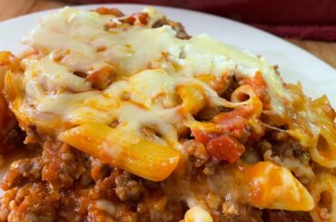 OLD SCHOOL CHEESY BAKED ZITI /MONDAY MOTIVATIONAL MENU IDEA SEGMENT