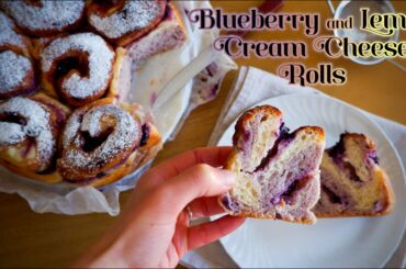 Blueberry Cream Cheese Rolls Recipe - Baking Vlog | Italian Cooking Stories