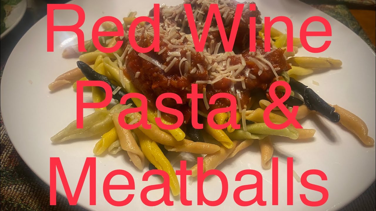 Red Wine Pasta with Meatballs #newbeersday Red Wine Pasta with Meatballs #newbeersday