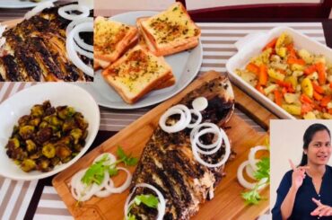 Tamil vlog / Easter Special Italian Spices Fish Grill Recipe / Brussels sprout Roast