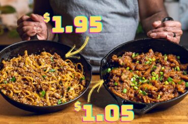 Under $1.96 Restaurant Take Out At Home | Vegan Mongolian Beef (2 Ways)