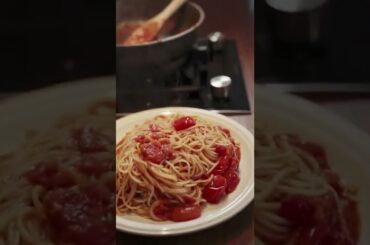 italian food (delicious) pasta with tomato