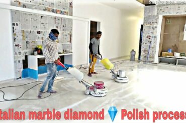 How to polish Italian marble floor at home, Italian Marble Polish Machine, Marble Diamond polish