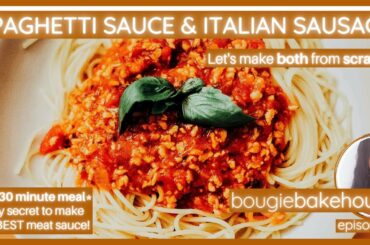 Homemade Spaghetti Sauce & Italian Sausage Recipe (Easy!)