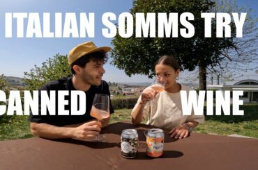 Italian Somms try canned wine from the US