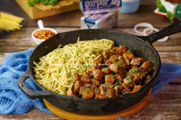 Garlic Butter Chicken with Noodles Recipe by SooperChef | Ramzan Special Recipes