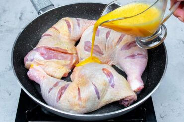 When I have guests, this tasty recipe of chicken legs in the pan is the best choice!