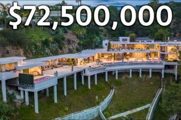 Inside a $72,500,000 Hollywood Hills MEGA Estate with Incredible Amenities!