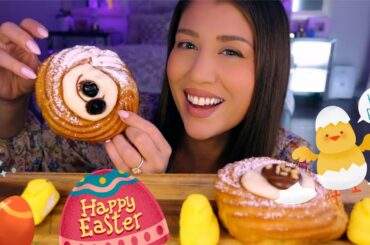 ASMR | Eating Italian Food for Easter (Zeppole Dessert)