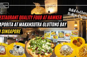 HALAL ITALIAN FOOD - RESTAURANT QUALITY @HAWKER CENTRE | MAKANSUTRA GLUTTONS BAY SINGAPORE (IND/ENG)