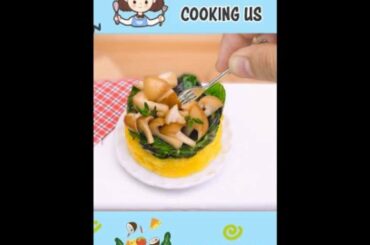 How To Make Miniature POLENTA - Perfect Miniature Italian Food #Shorts #MiniatureCookingUS #minifood