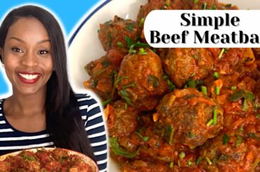 Beef Meatballs Recipe | How to Cook Healthy Italian Meatballs | Beginner Friendly | Bountiful Cook