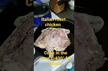 Italian roast chicken with lemon garlic and herbs #italiangirl #italy #jersey #shorts#chicken#garlic