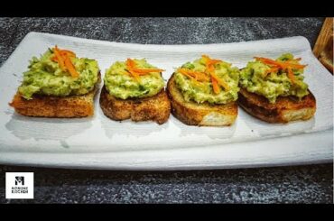 Moong & Chana Crostini | Healthy Instant Snack | Italian Cuisine | Party Recipe in 5 min