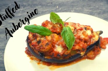 Easy stuffed Aubergine bake Italian recipe