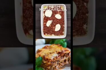 Italian Dish Lasagna recipe #shorts