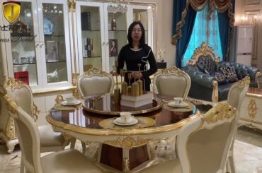 Italian Design Classic Dining Table Set