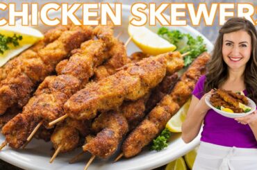 Breaded Chicken Skewers Recipe