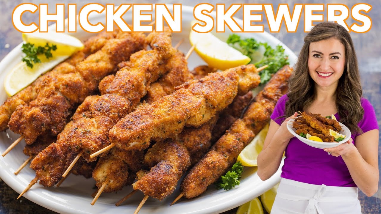 Breaded Chicken Skewers Recipe Breaded Chicken Skewers Recipe