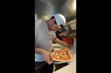 Italian Pizza Baked on the Road. Street Food of London. Food Truck