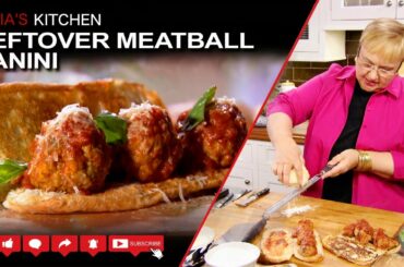 Leftover Meatball Panini Recipe - Lidia’s Kitchen Series