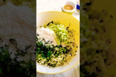 Fast and Easy Healthy Baked Italian Squash Fritter Balls - By Ani