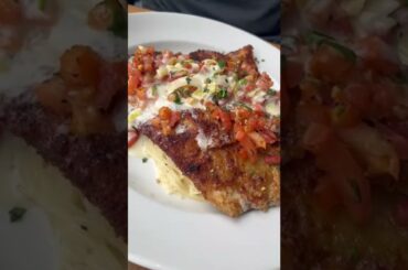 Piatti. SA tx. Sweet potato crusted trout #italianfood #homemaderavioli #pasta #calamari #fyp #bday