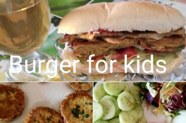 Yummy Burger recipe for kids. lunch time delicious food for kids || recipe by My Life Vlogs Italy