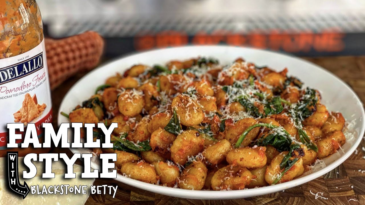Griddled Gnocchi with Vodka Sauce | Blackstone Griddle Griddled Gnocchi with Vodka Sauce | Blackstone Griddle