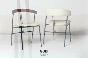 Gubi Violin Chair Designed by Danish-Italian duo GamFratesi