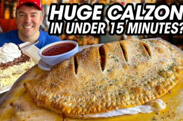 Massive Italian Chicago Calzone Challenge at Caliendo's!!