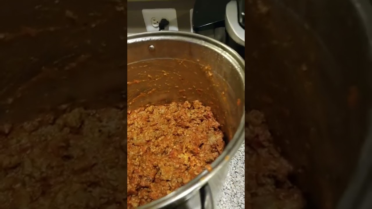 Cooking the Italian Sausage for my famous baked Spaghetti Cooking the Italian Sausage for my famous baked Spaghetti