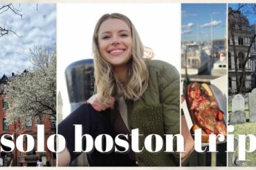 VLOG: A Solo Travel Trip to Boston! (First Trip Post-Divorce, Eating in Boston Gluten-Free)