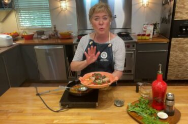 The Finished Dish Italian Inspired Fish with Tomatoes and Basil