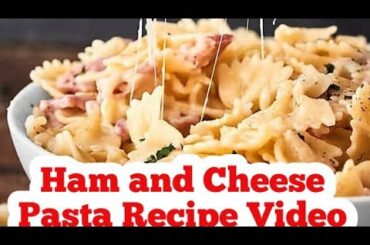 cooking Ham and Cheese Pasta Recipe Video//AQSH cooking like a chef i'm a 5 star michelin