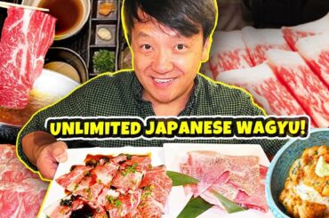 UNLIMITED A5 WAGYU BEEF Buffet | #1 RESTAURANT in Middle East & Northern Africa! JAPANESE FOOD TOUR