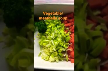 easy vegetables soup (minestrone)with meatballs italian recipe @ q5 delta easy