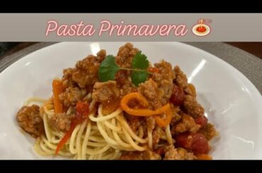 # Food Vlog # Pasta Primavera with Italian Sausage