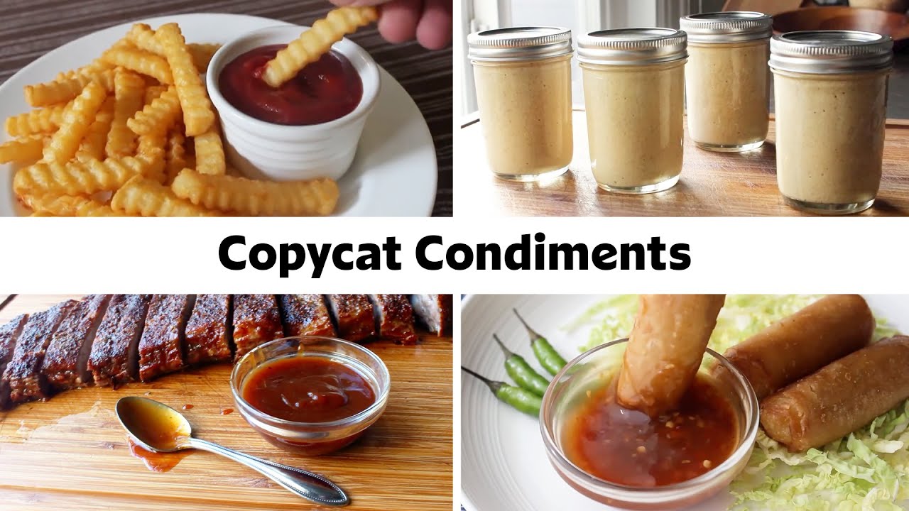 14 Copycat Condiment Recipes | Homemade Ketchup, Mustard, Mayo & More! 14 Copycat Condiment Recipes | Homemade Ketchup, Mustard, Mayo & More!