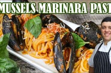 The Best Mussels Marinara Pasta Recipe | One of the Easiest Seafood Appetizers Made as a Pasta Dish