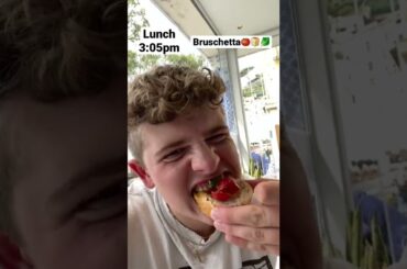 I traveled to Italy and ate Italian food for the whole day! #shorts #italy #food