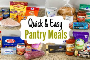 5 EASY DINNER IDEAS + Ingredients I KEEP In My Kitchen for THE QUICKEST MEALS! | Julia Pacheco