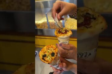 Cone pizza is definitely the tastiest Italian cuisine I have ever tried !!#shorts #pizza #streetfood