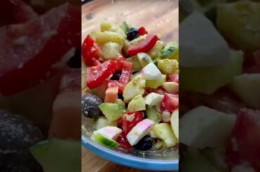 Italian Style Potato And Cucumber Salad Recipe #shorts 15 minutes meal