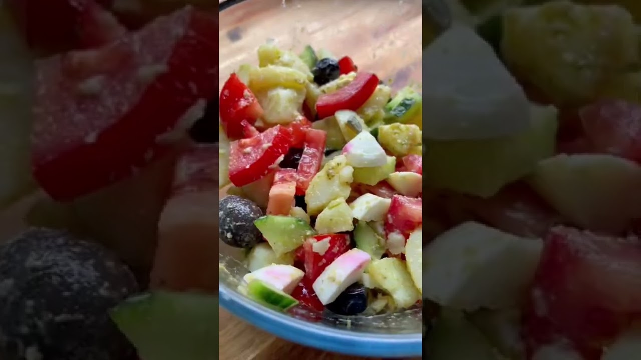Italian Style Potato And Cucumber Salad Recipe #shorts 15 minutes meal Italian Style Potato And Cucumber Salad Recipe #shorts 15 minutes meal