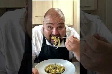SPAGHETTI WITH CLAMS AND BOTTARGA #shorts #asmr