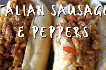 Italian Sausage & Peppers Sandwich | Blackstone Griddle