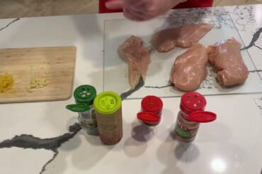 "Italian" chicken with lemony pasta!