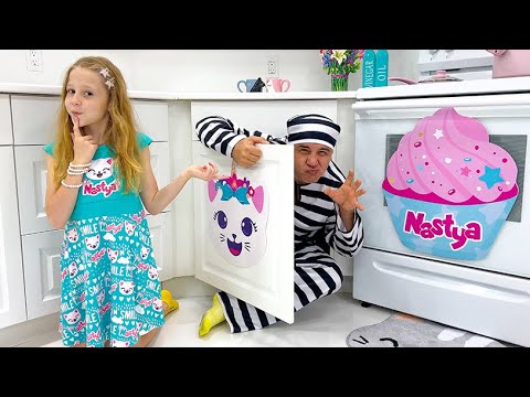 Nastya learns safety rules from her dad Nastya learns safety rules from her dad