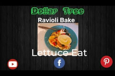 Dollar Tree Friendly Copycat Restaurant Style Ravioli Bake #dollartree #dinner #eating #lettuceeat